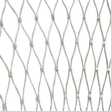 304 316 Stainless Steel Wire Rope Ferrule Mesh Netting For Balustrade